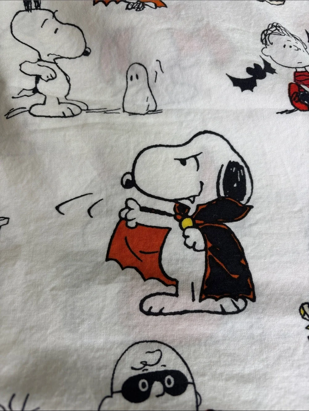 Pottery Barn Kids Peanuts Halloween Full Sheet set